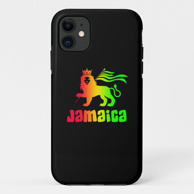 Jamaïque Rasta Lion Coque-Mate coque iphone (Dos)