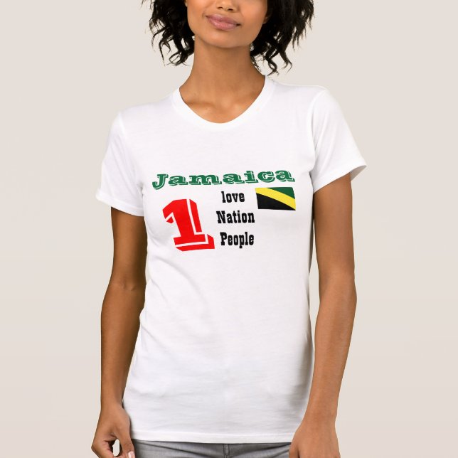 jamaïque un amour, une nation, un peuple t-shirts (Devant)