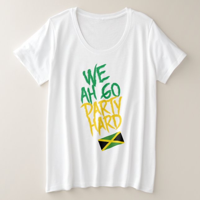 Jamaïque We Ah Go Party Dur drapeau jamaïcain (Design devant)