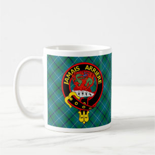 "Jamais Arrière" Ancien mug Douglas Tartan