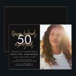 jamais eu si bonne photo invitation<br><div class="desc">jamais eu l'air si bonne invitation d'anniversaire photo. Texte de script moderne monochrome et design d'effet or. peut modifier le nombre pour convenir à n'importe quel âge Partie d'une collection.</div>