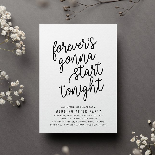 Jamais | Invitation Mariage après la fête (Créateur téléchargé)