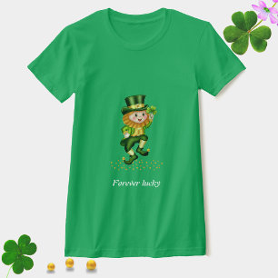 Jamais Lucky Green Gnome St Patrick's Day T-shirt