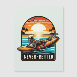 Jamais mieux - Squelette Surf Sunset Wave