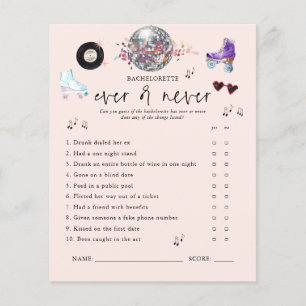 Jamais ou jamais Roller Sking Bachelorette Jeu
