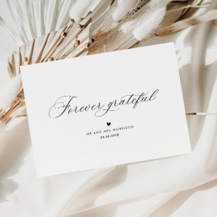 JAMAIS RECONNU   CARTE DE REMERCIEMENTS MARIAGE