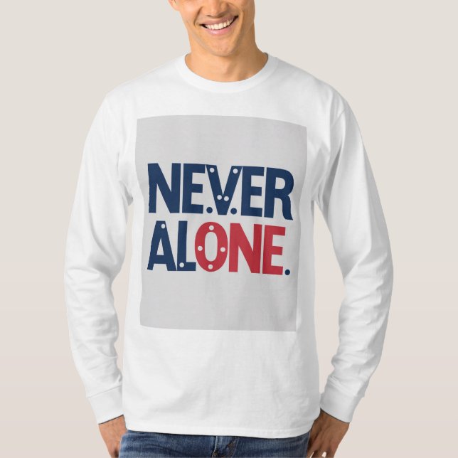 Jamais seul tshirts design (Devant)