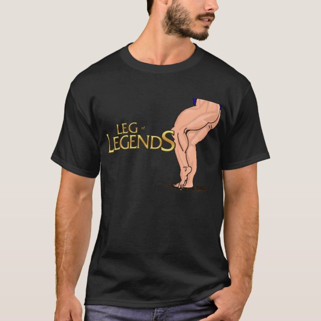 Jambe de T-shirt de légendes (adulte grand) (Devant)
