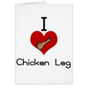Jambes de poulet du l'amour-coeur I