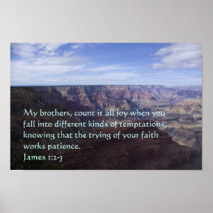 James 1:2-3 Poster