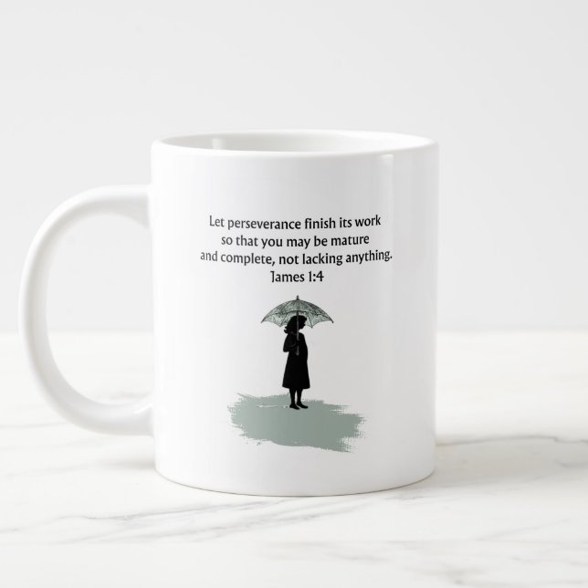 James 1:4 Verset Biblique Mug Chrétien (Gauche)