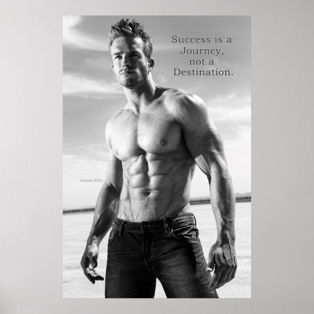 James Ellis Fit Success Journey 24" x 20" Poster (Devant)