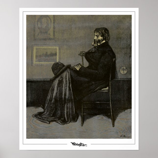 James McNeill Whistler Zedign Art Poster #14-2 (Devant)