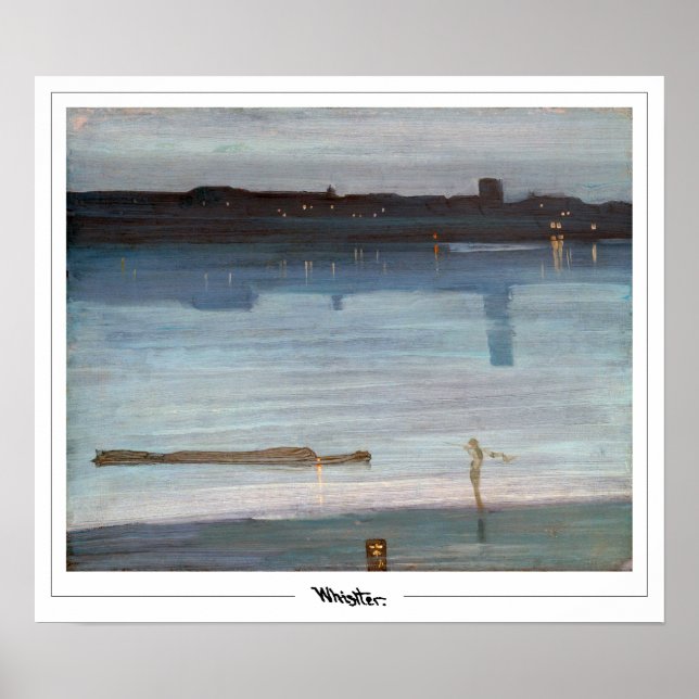 James McNeill Whistler Zedign Art Poster #2 (Devant)