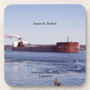 James R. Barker ensemble de 6 dessous de verre en