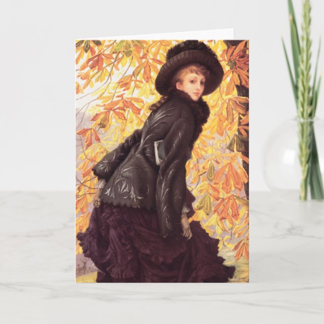 James Tissot octobre Carte de voeux (Devant)