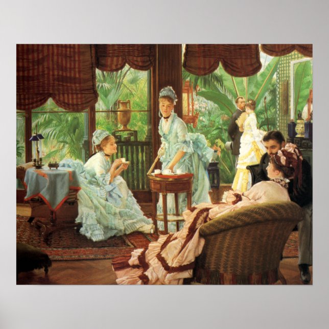 James Tissot Victorian Tea Party Poster (Devant)
