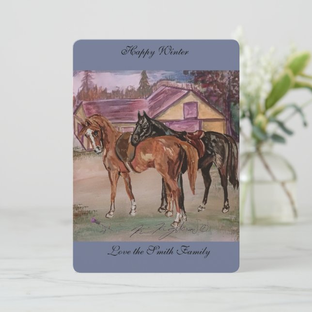 jamie & poppy stable (Debout devant)