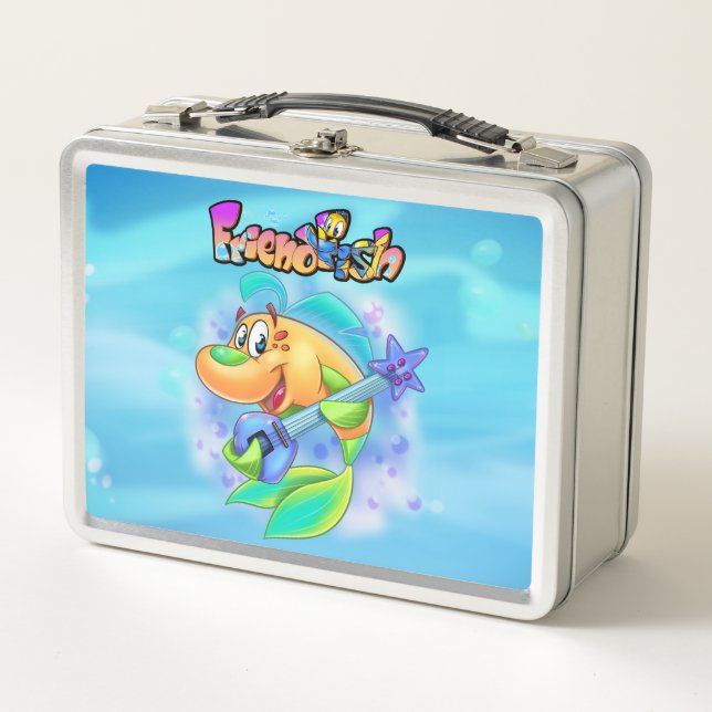 Jammy le poisson guitariste – Lunchbox FriendFish (Devant)