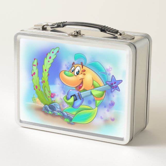 Jammy le poisson guitariste – Lunchbox FriendFish (Devant)