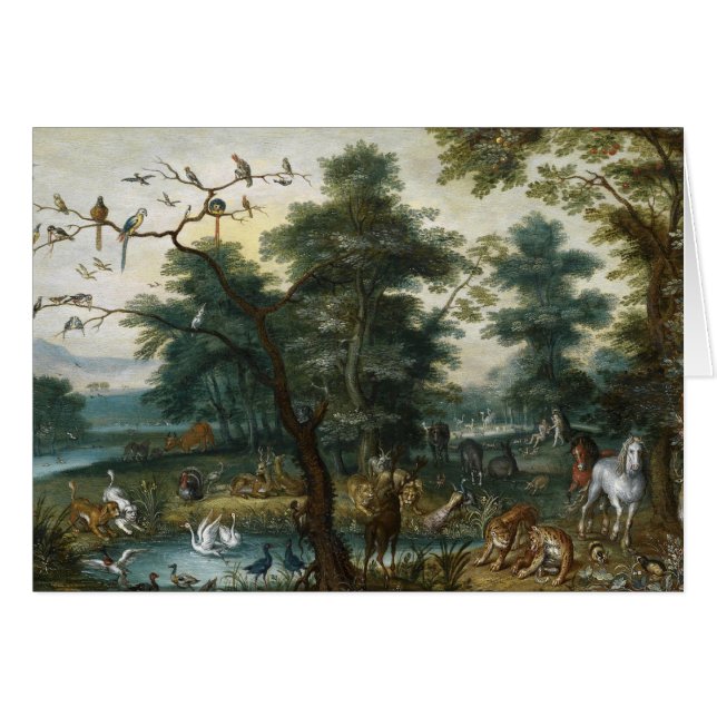 Jan Brueghel le Jeune - Paysage paradisiaque (Devant horizontal)