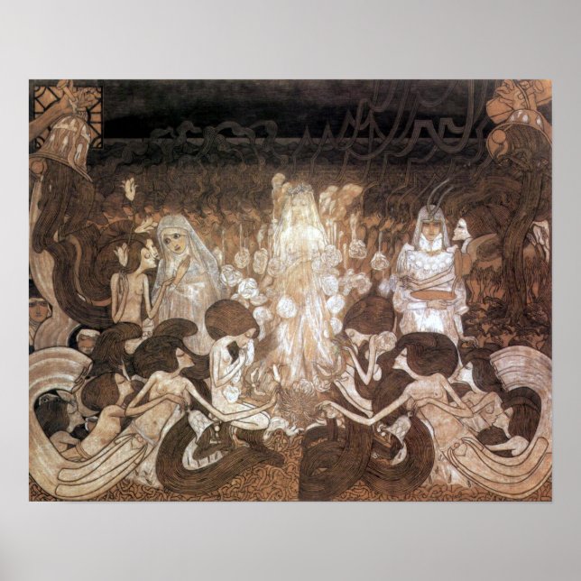 Jan Toorop Les Trois Mariées Poster Art Nouveau (Devant)