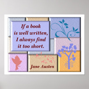 Jane Austen - affiche de devis