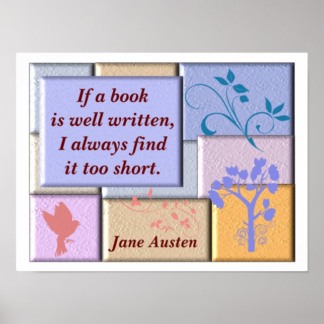 Jane Austen - affiche de devis (Devant)