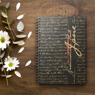 Jane Austen Carnet d'écriture manuscrite