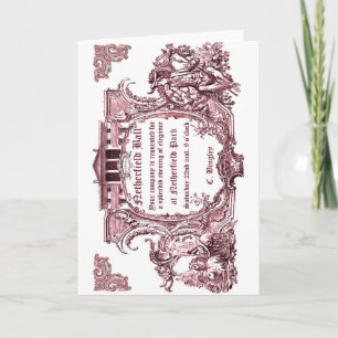 Jane Austen : Cartes Invitations de Bal Netherfiel