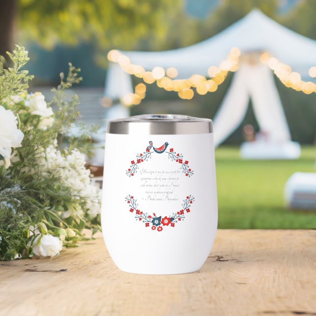 Jane Austen Citation, Fierté et préjugé Floral (Mariage (pivoté))