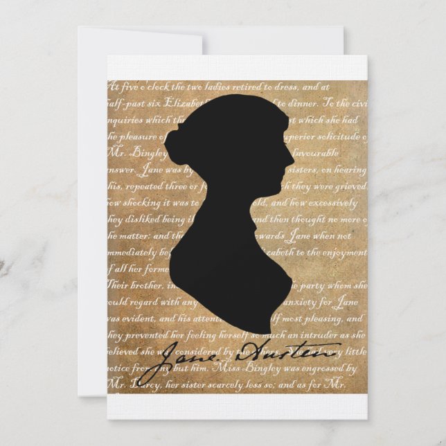 Jane Austen Page Silhouette (Devant)