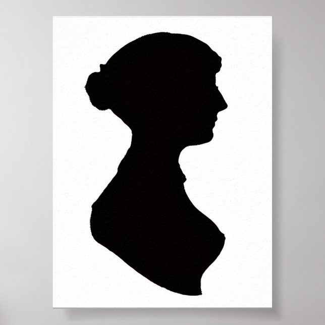 Jane Austen Silhouette Poster (Devant)