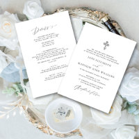 Jane Catholic Faire-part de mariage avec RSVP