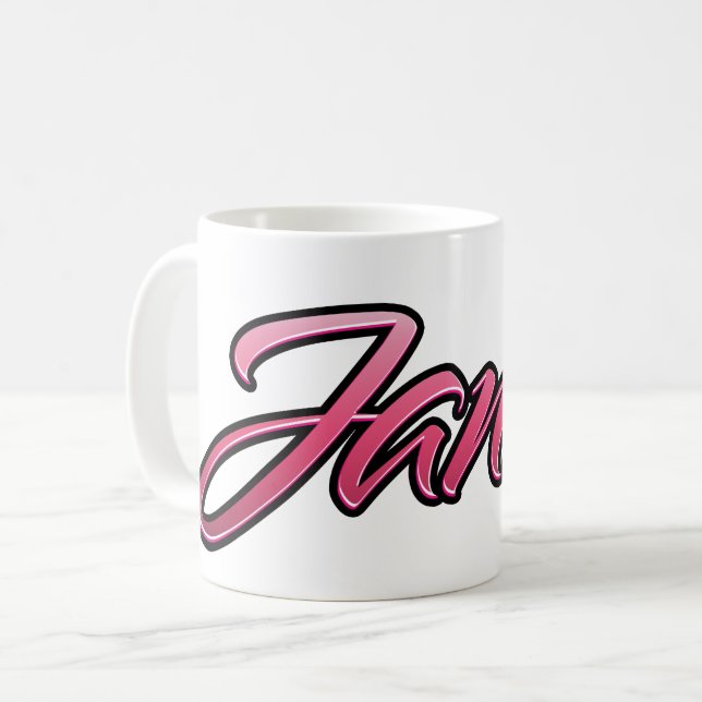 Janice faded rose Tasse de thé (Devant gauche)