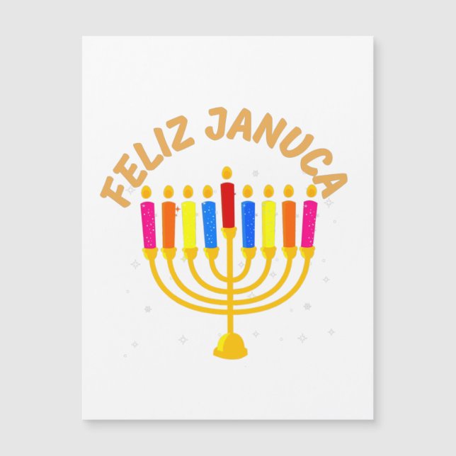 Januca, Feliz Januca, Menorah, Masada, Janucia (Devant)