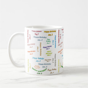 Janvier 2 Anniversaire Mug