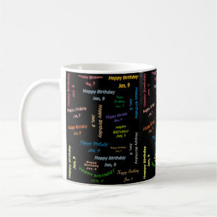 Janvier 9 Anniversaire Mug