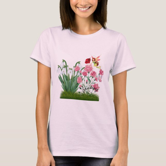 Janvier Fleurs de naissance et T-shirt pierre (Devant)