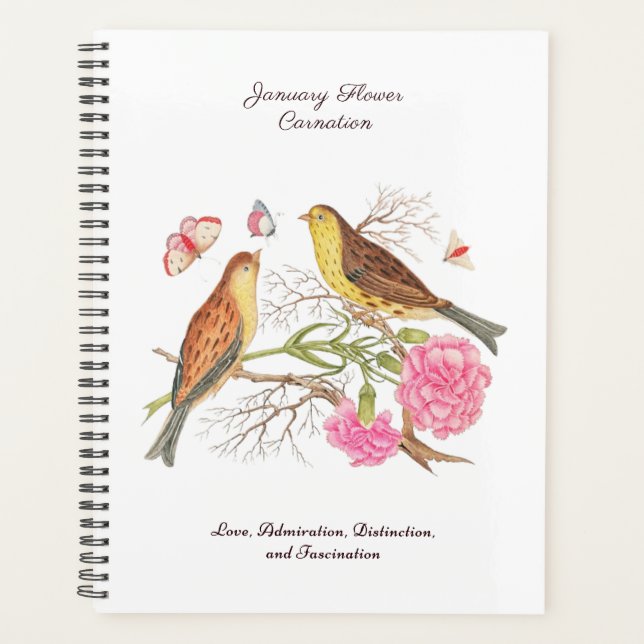 Janvier Mois de naissance Fleur Anniversaire Cadea (Devant)