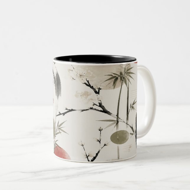 Japandi Minimalist Zen Mug (Devant droit)