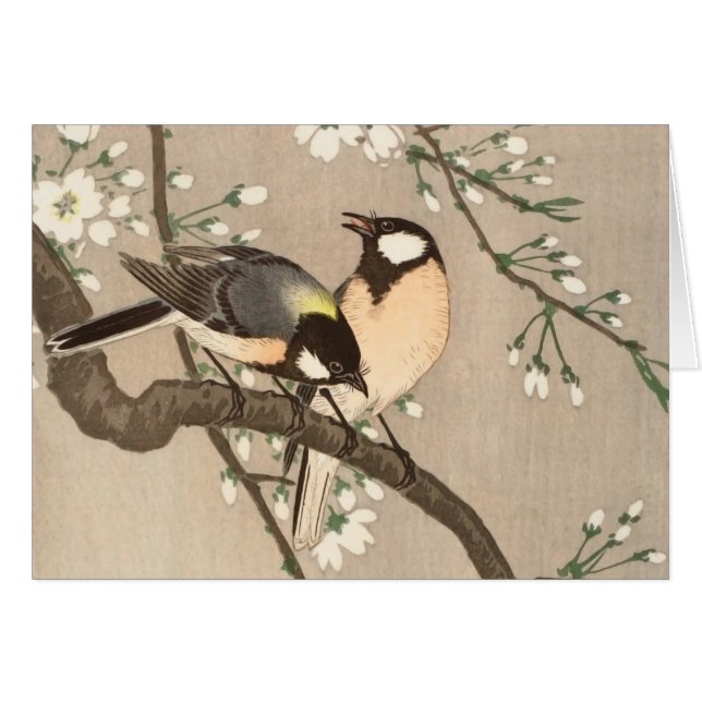 Japanese Asian Bird Chickadee Songbird (Devant horizontal)