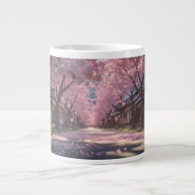 Japanese Cherry Blossom Sakura Mug - Day & Night S