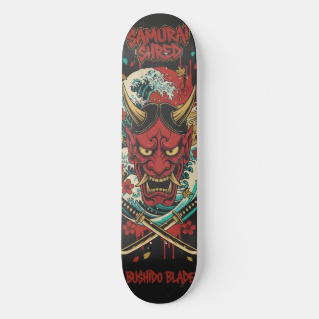 Japanese demon Skateboard Art – Japanese Spirit (Recto)