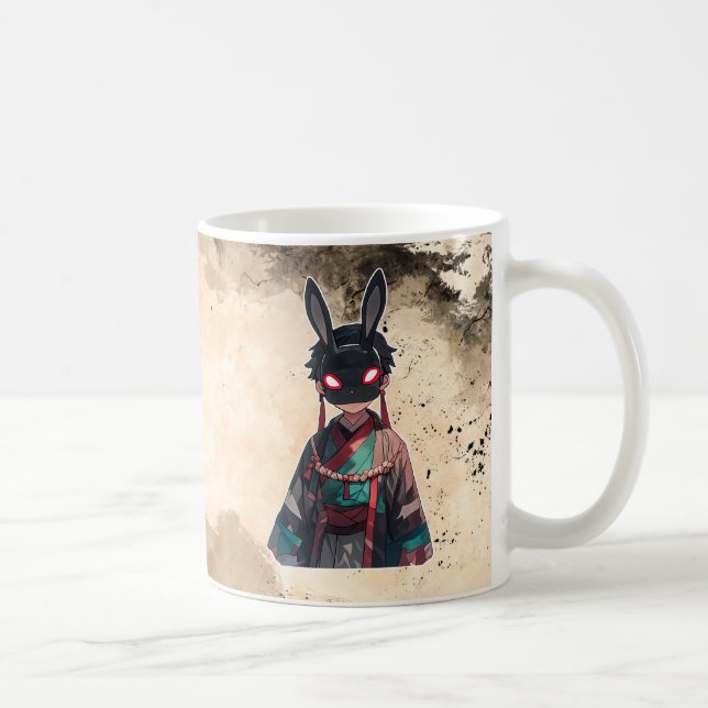 Japanese Rabbit Mask Kimono Mug (Droite)