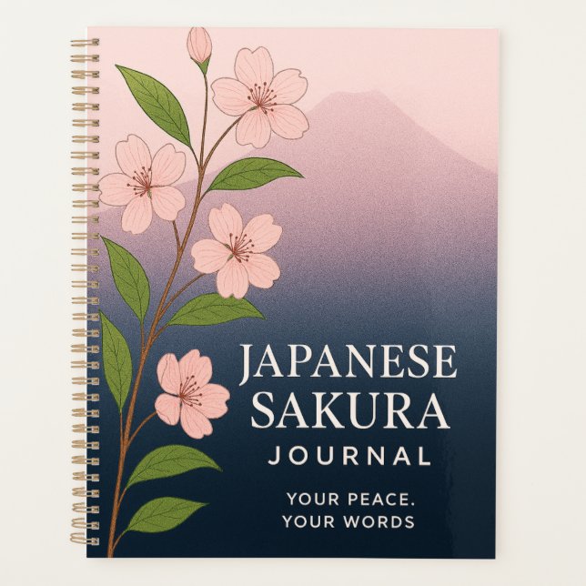 Japanese Sakura Journal: Nature-Inspired Notebook  (Devant)