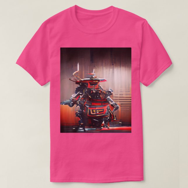 Japanese Samurai CyberPunk Graphic T-Shirt (2) (Design devant)