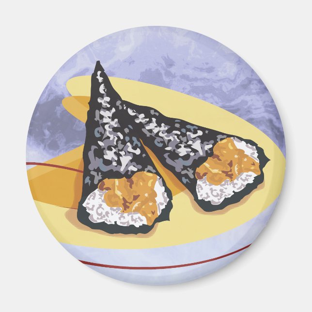 Japanese Sushi Rolls Magnet (Devant)