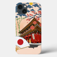 Japon iPhone 13 Coque - Art Japonais Traditionnel
