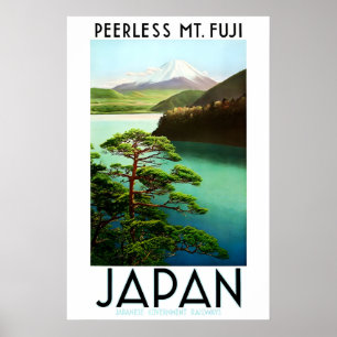 Japon Mont Fuji AFFICHE IMPRIMÉE A5-A1 Vintage 193